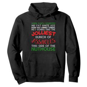 Funny Christmas Movie Hoodie Jolliest Bunch of Assholes This Side of The Nuthouse Xmas Vacation TS02 Black Print Your Wear