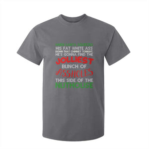 Funny Christmas Movie T Shirt For Kid Jolliest Bunch of Assholes This Side of The Nuthouse Xmas Vacation TS02 Charcoal Print Your Wear