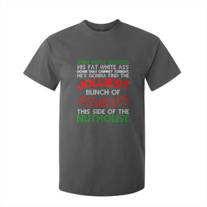 Funny Christmas Movie T Shirt For Kid Jolliest Bunch of Assholes This Side of The Nuthouse Xmas Vacation TS02 Dark Heather Print Your Wear