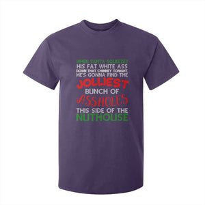 Funny Christmas Movie T Shirt For Kid Jolliest Bunch of Assholes This Side of The Nuthouse Xmas Vacation TS02 Purple Print Your Wear