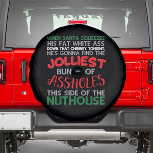 Funny Xmas Movie Spare Tire Cover Jolliest Bunch of Assholes This Side of The Nuthouse Xmas Vacation TS02 Black Print Your Wear