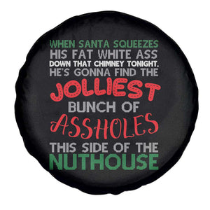 Funny Xmas Movie Spare Tire Cover Jolliest Bunch of Assholes This Side of The Nuthouse Xmas Vacation TS02 Print Your Wear