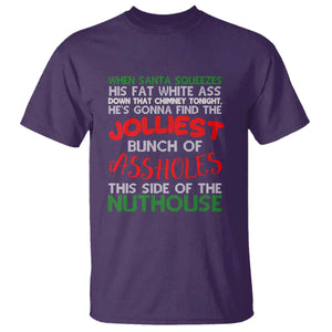 Funny Christmas Movie T Shirt Jolliest Bunch of Assholes This Side of The Nuthouse Xmas Vacation TS02 Purple Print Your Wear