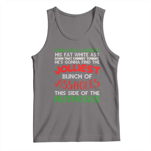 Funny Christmas Movie Tank Top Jolliest Bunch of Assholes This Side of The Nuthouse Xmas Vacation TS02 Deep Heather Print Your Wear