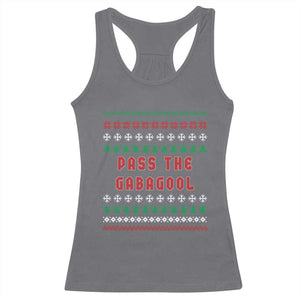 Pass The Gabagool Christmas Racerback Tank Top Funny Italy Xmas Italian French Pork Lover Ugly Sweater TS02 Charcoal Print Your Wear