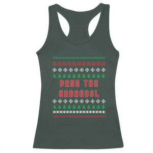 Pass The Gabagool Christmas Racerback Tank Top Funny Italy Xmas Italian French Pork Lover Ugly Sweater TS02 Dark Forest Green Print Your Wear