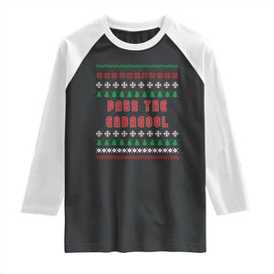 Pass The Gabagool Christmas Raglan Shirt Funny Italy Xmas Italian French Pork Lover Ugly Sweater TS02 Black White Print Your Wear