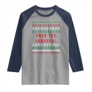 Pass The Gabagool Christmas Raglan Shirt Funny Italy Xmas Italian French Pork Lover Ugly Sweater TS02 Sport Gray Navy Print Your Wear