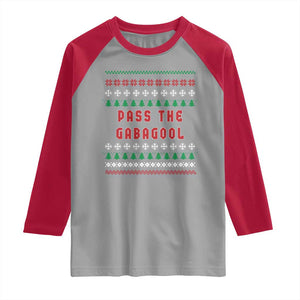 Pass The Gabagool Christmas Raglan Shirt Funny Italy Xmas Italian French Pork Lover Ugly Sweater TS02 Sport Gray Red Print Your Wear