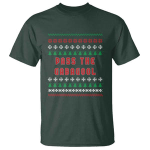 Pass The Gabagool Christmas T Shirt Funny Italy Xmas Italian French Pork Lover Ugly Sweater TS02 Dark Forest Green Print Your Wear