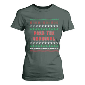 Pass The Gabagool Christmas T Shirt For Women Funny Italy Xmas Italian French Pork Lover Ugly Sweater TS02 Dark Forest Green Print Your Wear