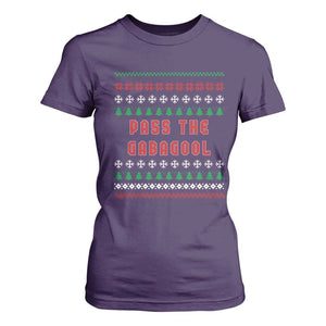 Pass The Gabagool Christmas T Shirt For Women Funny Italy Xmas Italian French Pork Lover Ugly Sweater TS02 Purple Print Your Wear