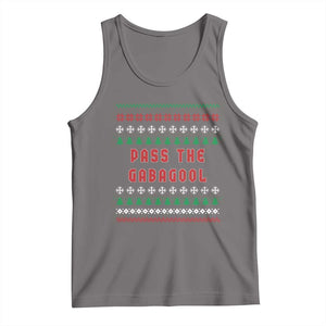 Pass The Gabagool Christmas Tank Top Funny Italy Xmas Italian French Pork Lover Ugly Sweater TS02 Deep Heather Print Your Wear