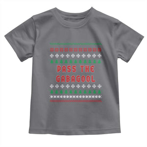 Pass The Gabagool Christmas Toddler T Shirt Funny Italy Xmas Italian French Pork Lover Ugly Sweater TS02 Charcoal Print Your Wear