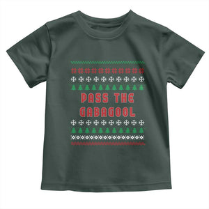 Pass The Gabagool Christmas Toddler T Shirt Funny Italy Xmas Italian French Pork Lover Ugly Sweater TS02 Dark Forest Green Print Your Wear