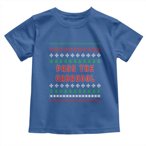 Pass The Gabagool Christmas Toddler T Shirt Funny Italy Xmas Italian French Pork Lover Ugly Sweater TS02 Royal Blue Print Your Wear