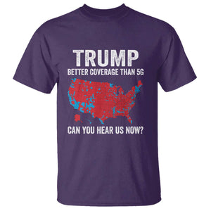 Trump Won 2024 T Shirt Better Coverage Than 5G Can You Hear Us Now American TS02 Purple Print Your Wear