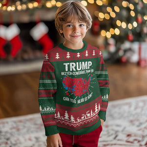 Trump Won 2024 Ugly Christmas Sweater Better Coverage Than 5G Can You Hear Us Now American TS02 Christmas Print Your Wear