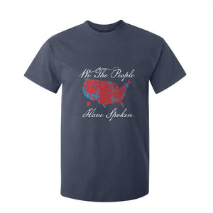 Trump Won 2024 T Shirt For Kid We the People Have Spoken American US Map TS02 Navy Print Your Wear