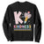 K Is For Kindness Sweatshirt Cute Pencil Bow Teacher Be Kind TS02 Black Print Your Wear