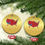 Red States US Map Christmas Ornament Trump Won President Election 2024 TS02 Circle Gold Print Your Wear