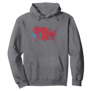 Red States US Map Hoodie Trump Won President Election 2024 TS02 Charcoal Print Your Wear