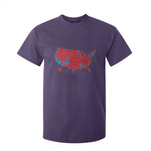 Red States US Map T Shirt For Kid Trump Won President Election 2024 TS02 Purple Print Your Wear