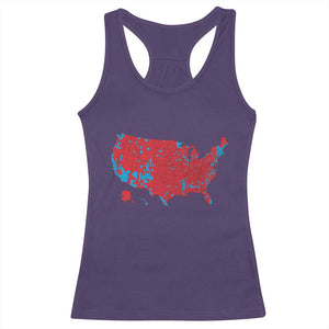 Red States US Map Racerback Tank Top Trump Won President Election 2024 TS02 Purple Print Your Wear