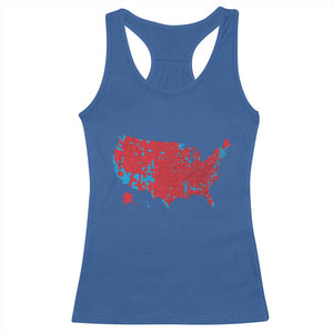 Red States US Map Racerback Tank Top Trump Won President Election 2024 TS02 Royal Blue Print Your Wear