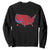 Red States US Map Sweatshirt Trump Won President Election 2024 TS02 Black Print Your Wear