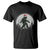 Christmas Bigfoot T Shirt Sasquatch with Santa Hat Xmas Tree Lights TS02 Black Print Your Wear