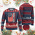 Trump Won 2024 Ugly Christmas Sweater 45 47 US President American Flag TS02 Burgundy Print Your Wear