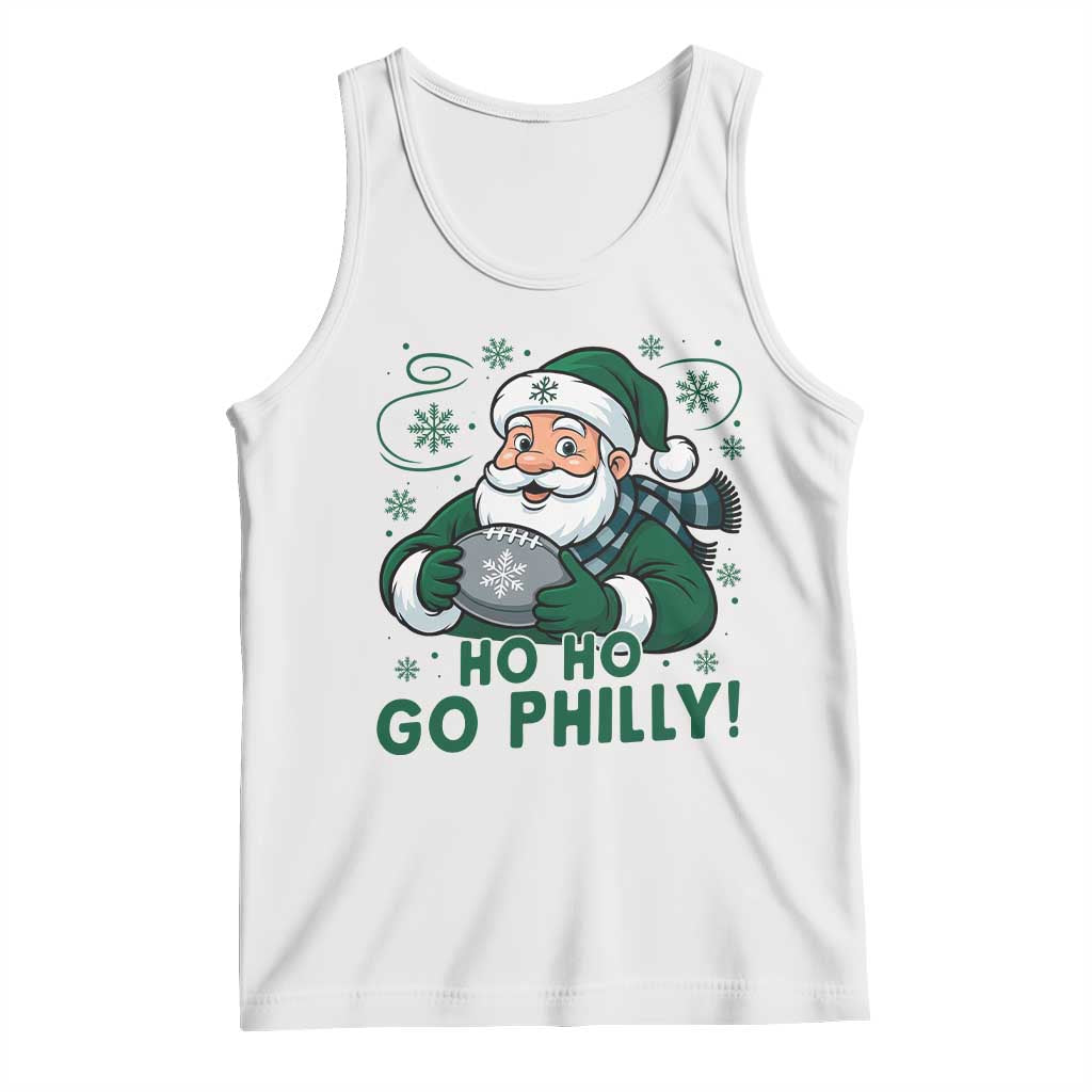 Funny Green Santa Ho Ho Go Philly Tank Top Retro Nostalgic Philadelphia Pride Christmas Gift TS02 White Print Your Wear