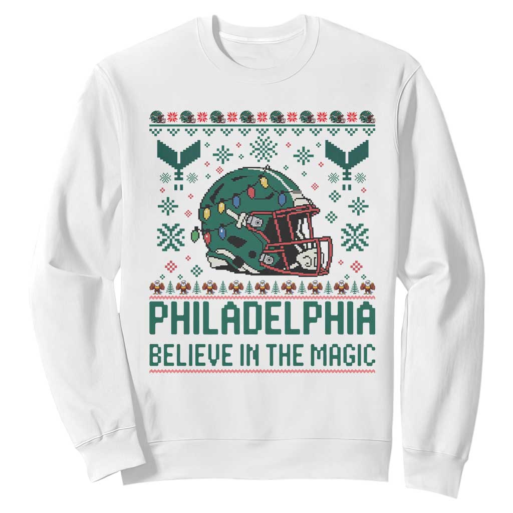 Philadelphia Believe in the Magic Sweatshirt Retro Philly PFE Sport Fans Christmas Gift TS02 White Print Your Wear