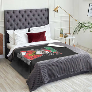 Feeling 67 This Christmas Throw Blanket Funny Cool Santa Six Seven Meme Holiday TS02 Print Your Wear