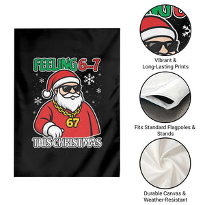 Feeling 67 This Christmas Garden Flag Funny Cool Santa Six Seven Meme Holiday TS02 Print Your Wear
