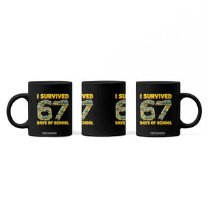 Funny School Bus Driver Coffee Mug I Survived 67 Days of School TS02 Print Your Wear