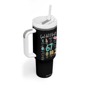 God Did It First 6 7 Tumbler With Handle Funny Christian Bible Verse Meme 67 References TS02 Print Your Wear