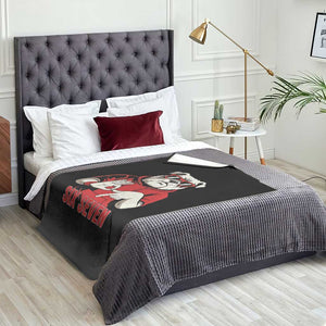 Six Seven Bulldog Meme Throw Blanket Funny 67 Mascot Signs Internet Brainrot Lover TS02 Print Your Wear