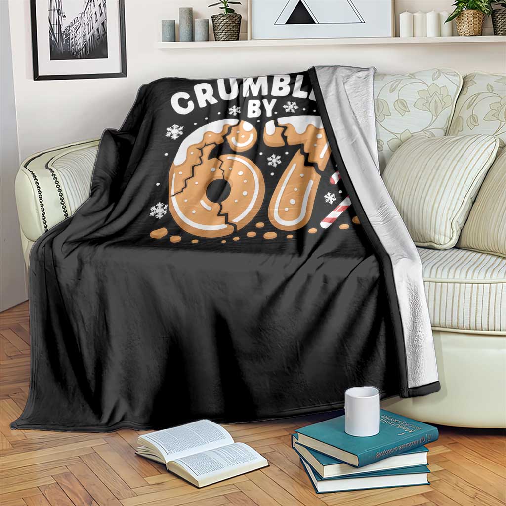 Crumbled by 67 Throw Blanket Funny Gingerbread Christmas Meme Cookie Chaos TS02 Print Your Wear