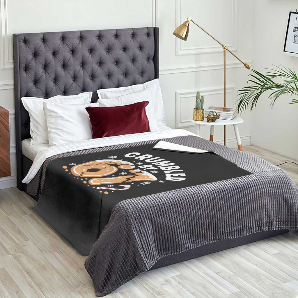 Crumbled by 67 Throw Blanket Funny Gingerbread Christmas Meme Cookie Chaos TS02 Print Your Wear