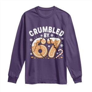 Crumbled by 67 Long Sleeve Shirt Funny Gingerbread Christmas Meme Cookie Chaos TS02 Purple Print Your Wear