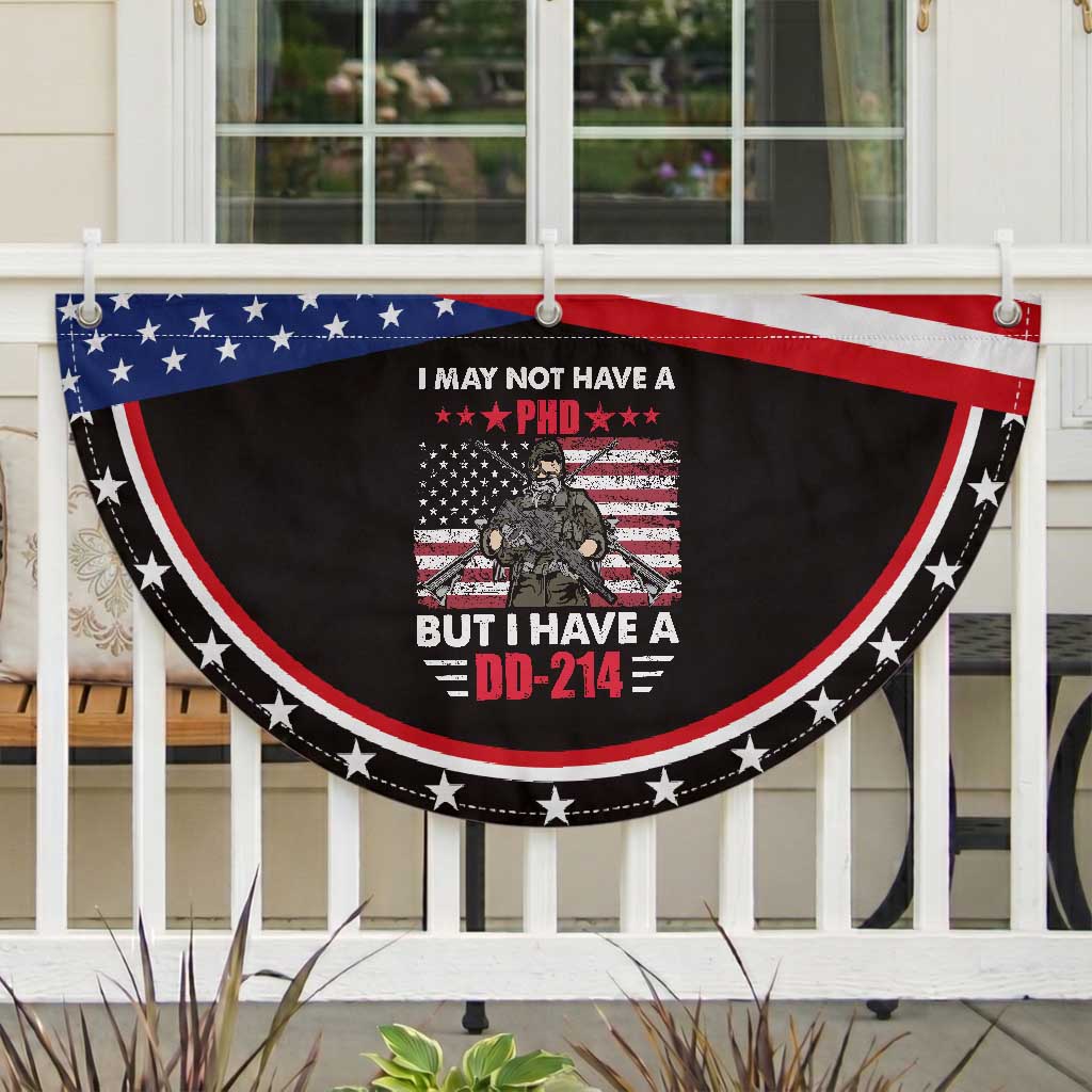 American Veteran Patriotic Fan Flag I May Not Have A PhD But Have A DD-214 US Bald Eagle TS02 2pcs pack Classic Black Print Your Wear