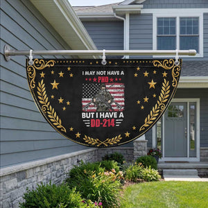 American Veteran Patriotic Fan Flag I May Not Have A PhD But Have A DD-214 US Bald Eagle TS02 2pcs pack Vintage Black Print Your Wear