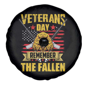 Veterans Day Spare Tire Cover Remember The Fallen US Flag Eagle Honor Heroes TS02 Print Your Wear