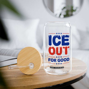 Ice Out For Good Protest Glass Can Justice Against Ice Political Resistance TS02 Print Your Wear