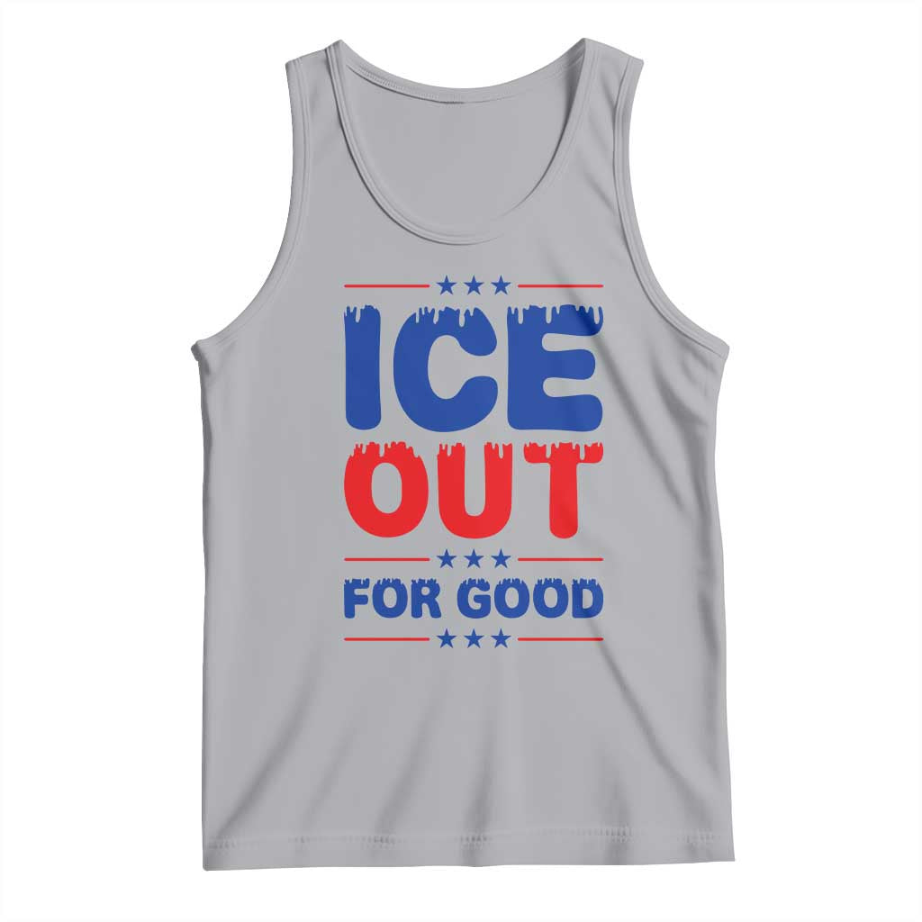 Ice Out For Good Protest Tank Top Justice Against Ice Political Resistance TS02 Athletic Heather Print Your Wear