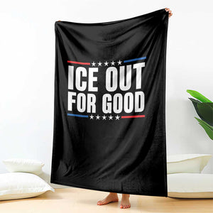 Ice Out For Good Patriotic Protest Throw Blanket Justice Political Resistance TS02 Print Your Wear