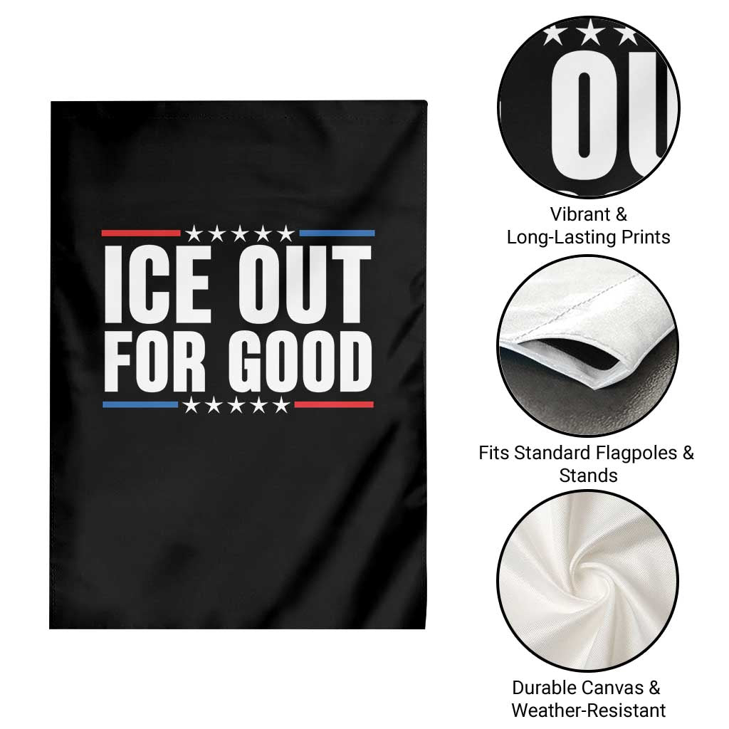 Ice Out For Good Patriotic Protest Garden Flag Justice Political Resistance TS02 Print Your Wear