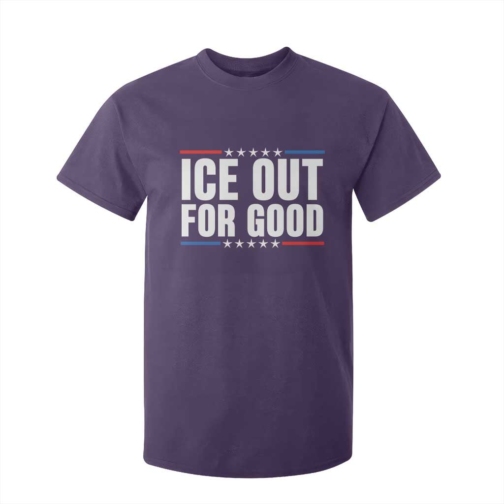Ice Out For Good Patriotic Protest T Shirt For Kid Justice Political Resistance TS02 Purple Print Your Wear